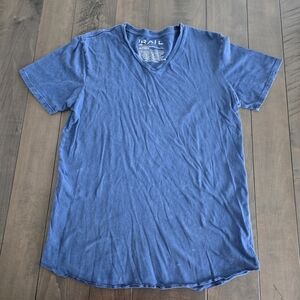 The Rail Blue V-Neck Tee Size Large